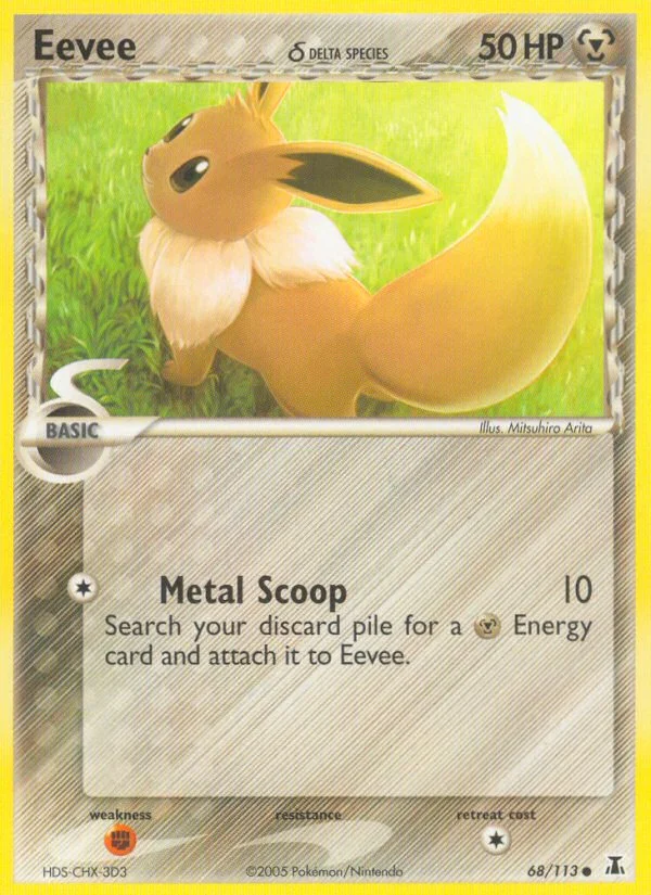 Eevee δ Pokemon card