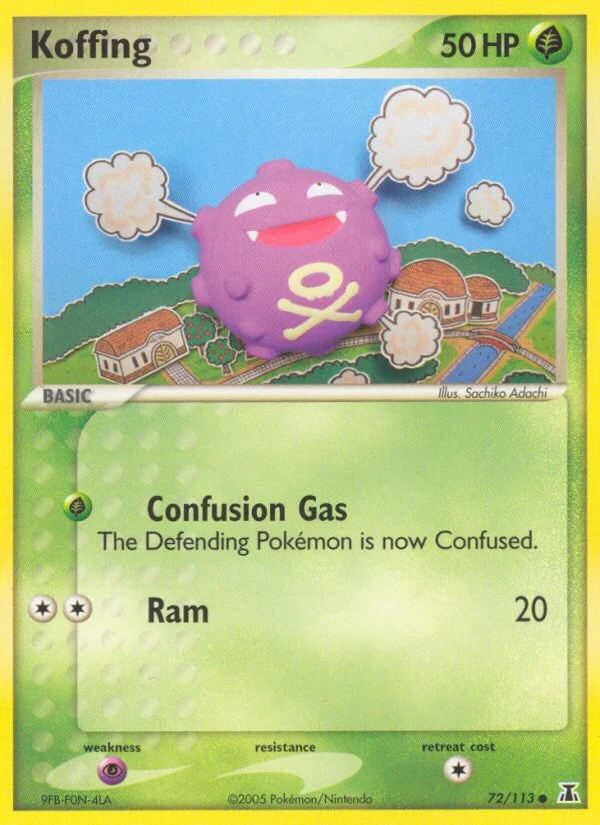 Koffing Pokemon card