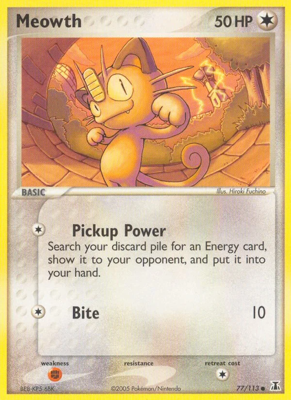 Meowth Pokemon card