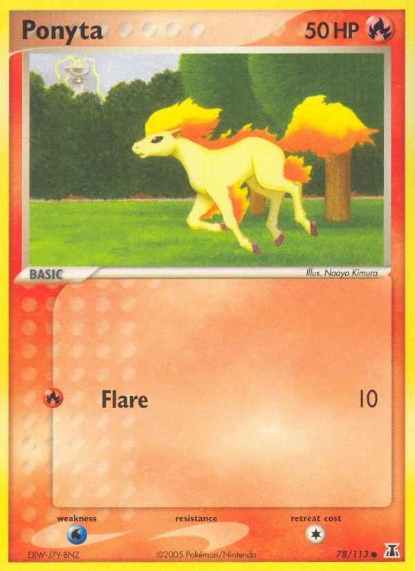 Ponyta Pokemon card
