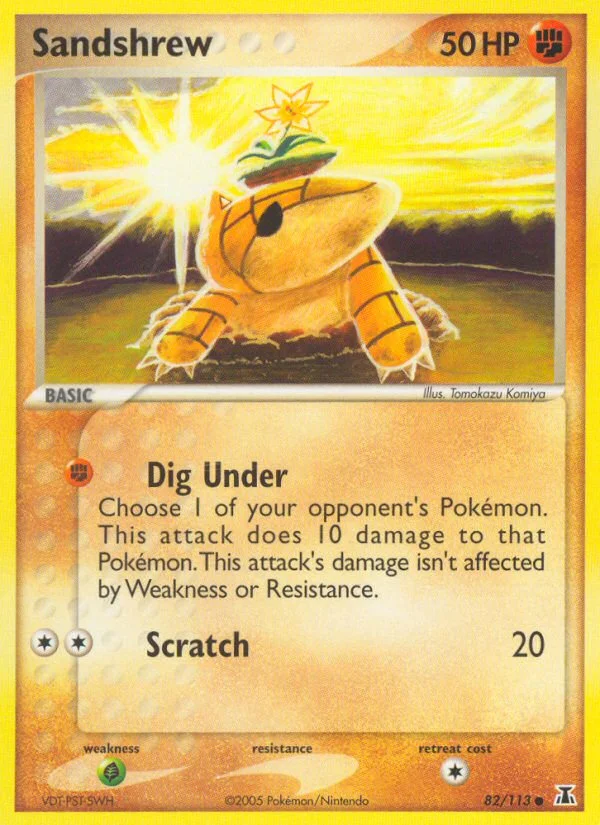 Sandshrew Pokemon card