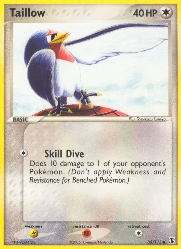 Taillow Pokemon card