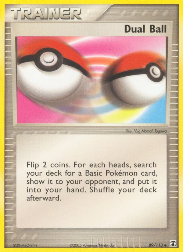 Dual Ball Pokemon card
