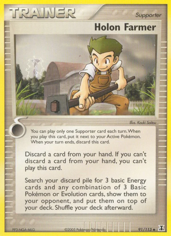Holon Farmer Pokemon card