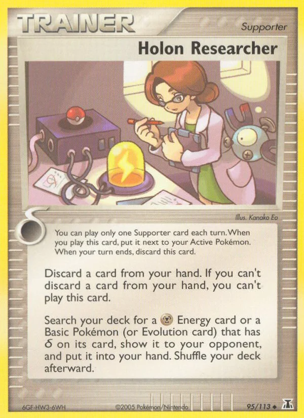 Holon Researcher Pokemon card