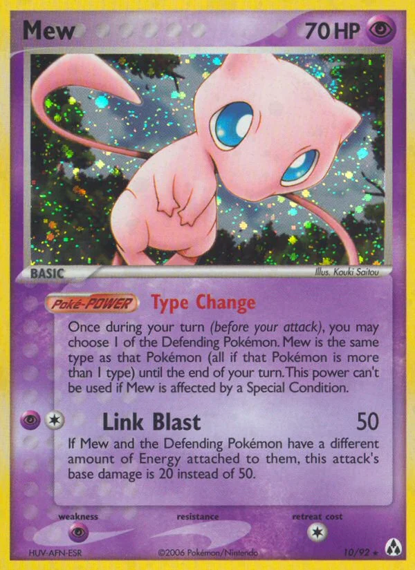 Mew Pokemon card