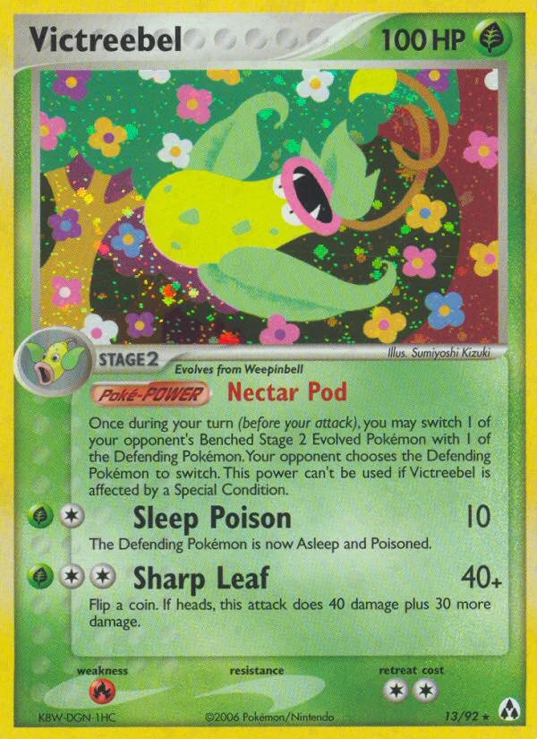 Victreebel Pokemon card