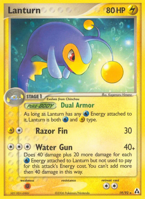 Lanturn Pokemon card