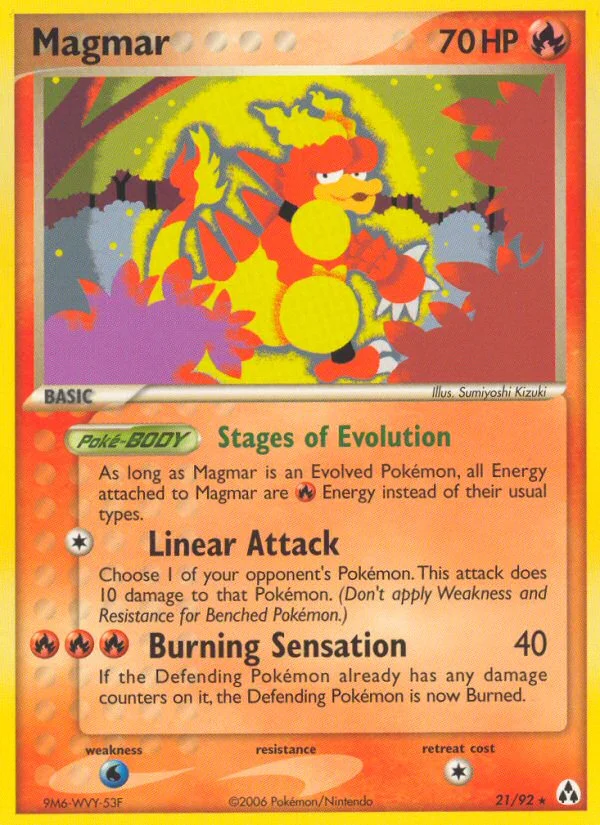 Magmar Pokemon card