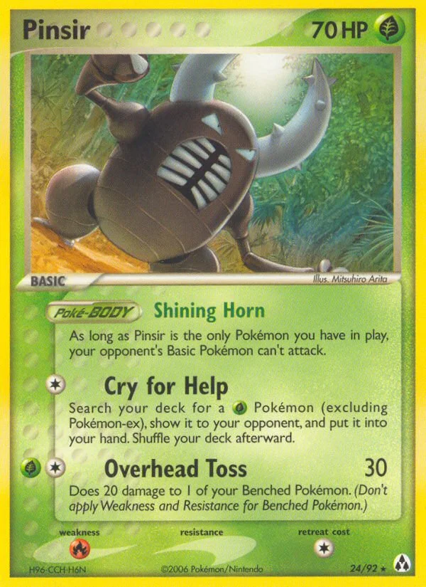 Pinsir Pokemon card