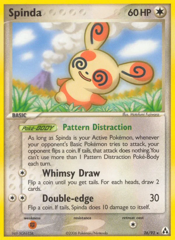 Spinda Pokemon card