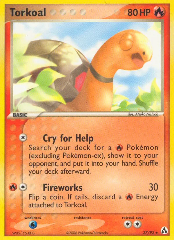 Torkoal Pokemon card