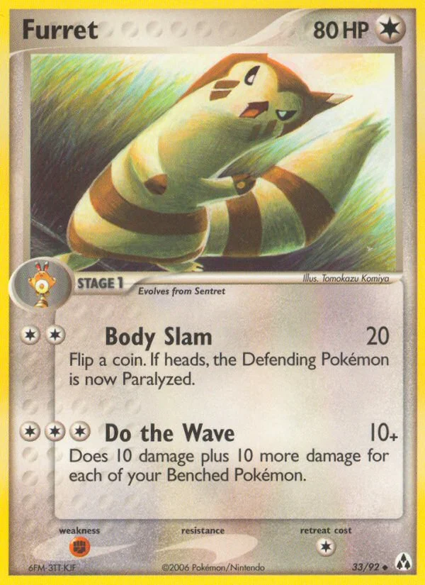 Furret Pokemon card