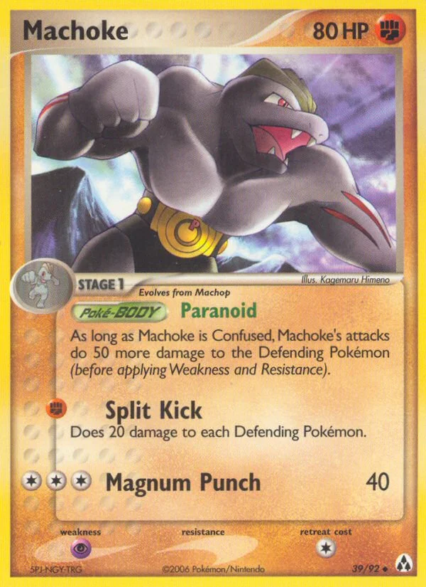 Machoke Pokemon card