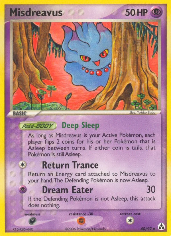Misdreavus Pokemon card