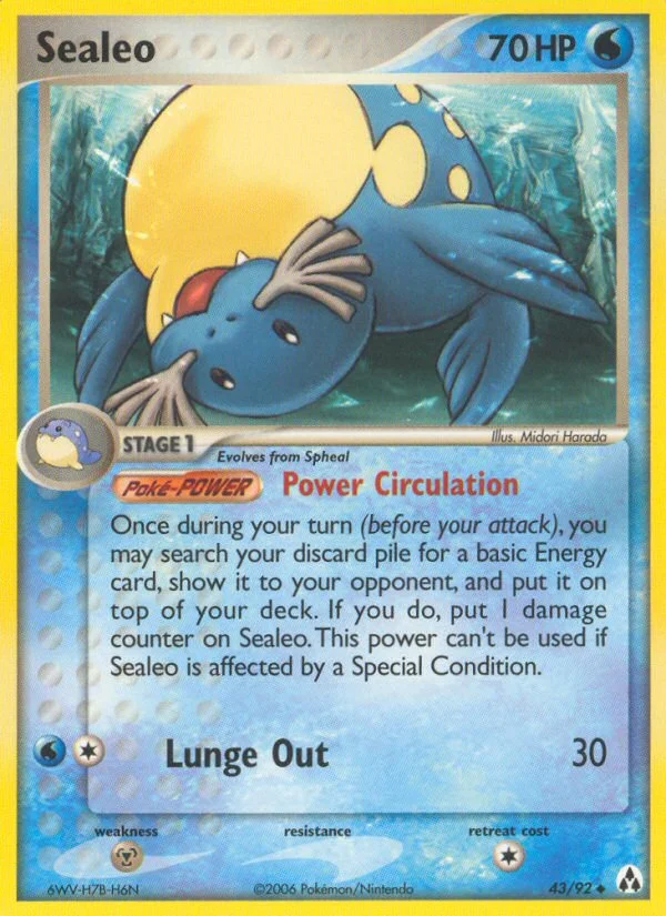 Sealeo Pokemon card