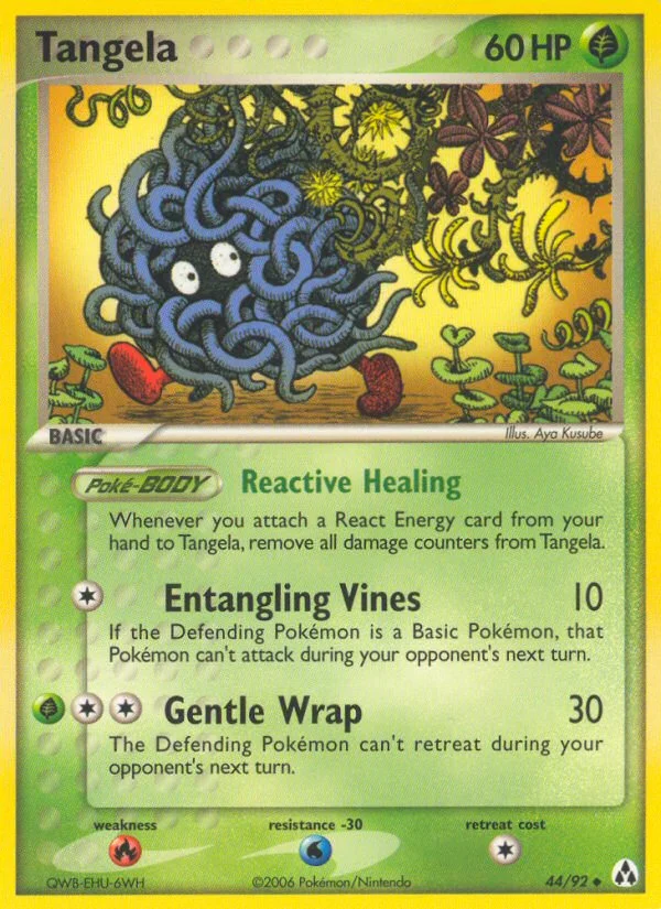 Tangela Pokemon card