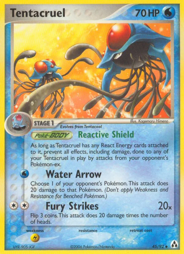 Tentacruel Pokemon card