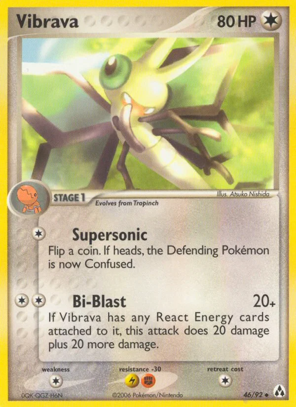 Vibrava Pokemon card