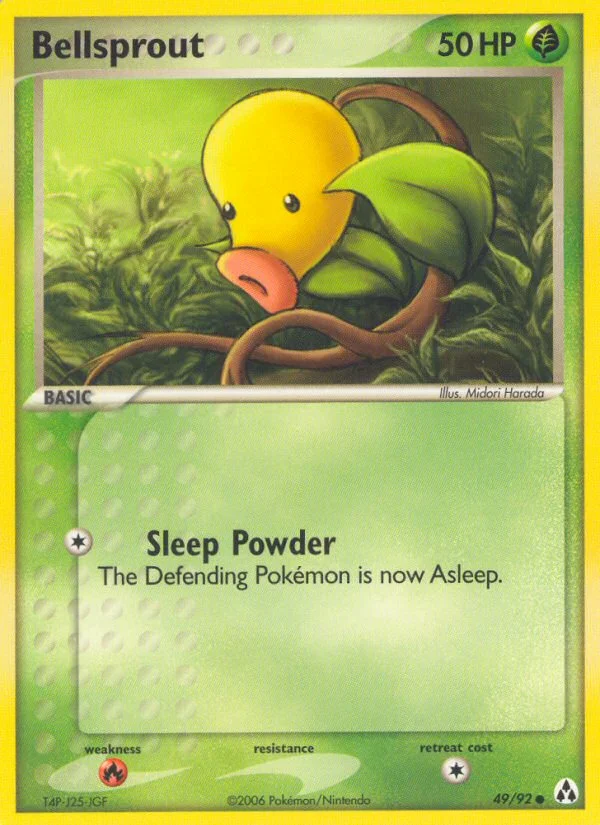 Bellsprout Pokemon card