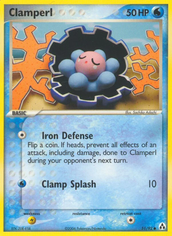 Clamperl Pokemon card