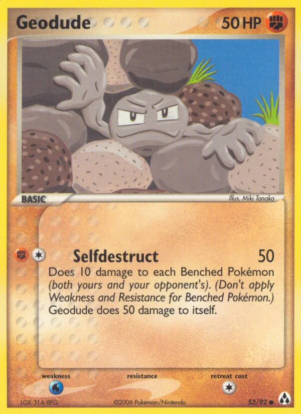 Geodude Pokemon card