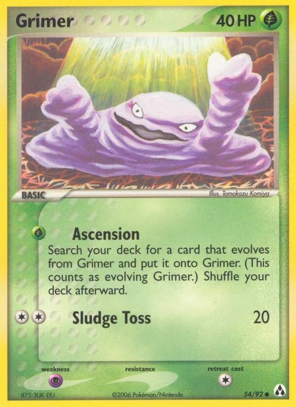 Grimer Pokemon card