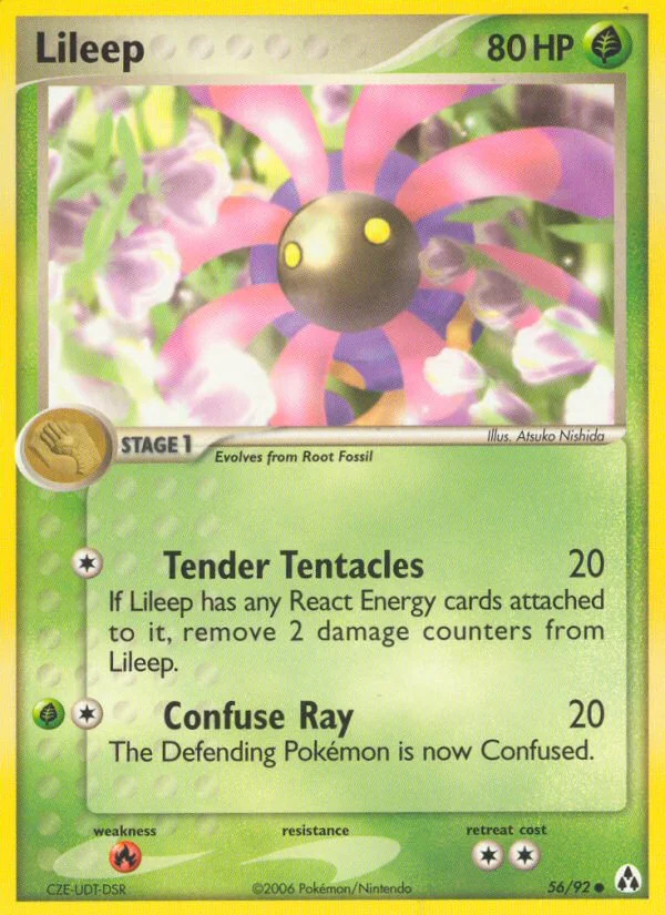 Lileep Pokemon card