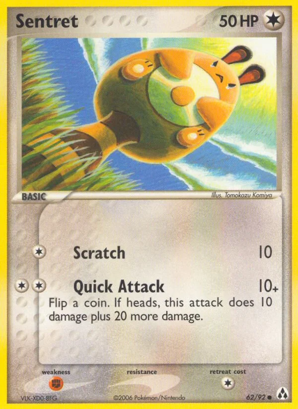 Sentret Pokemon card