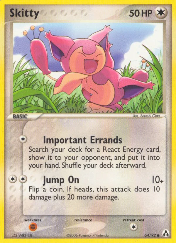 Skitty Pokemon card