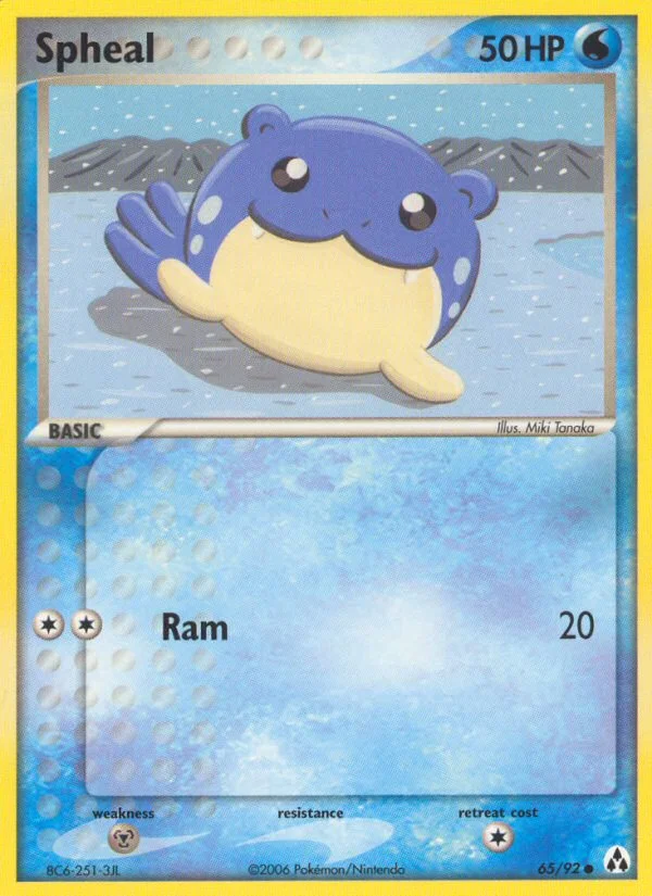 Spheal Pokemon card