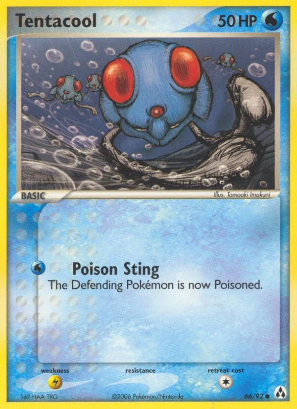 Tentacool Pokemon card