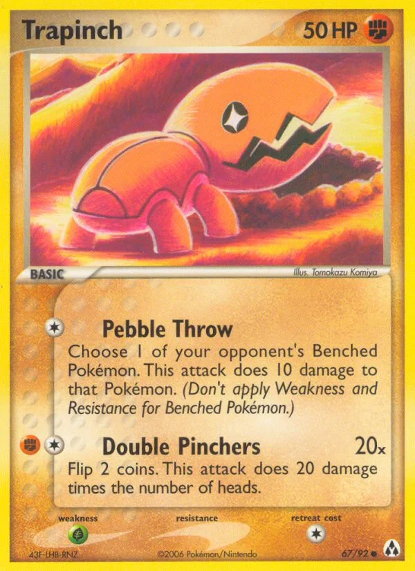 Trapinch Pokemon card