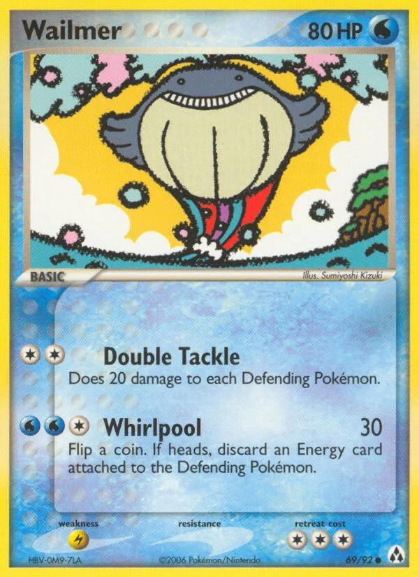 Wailmer Pokemon card