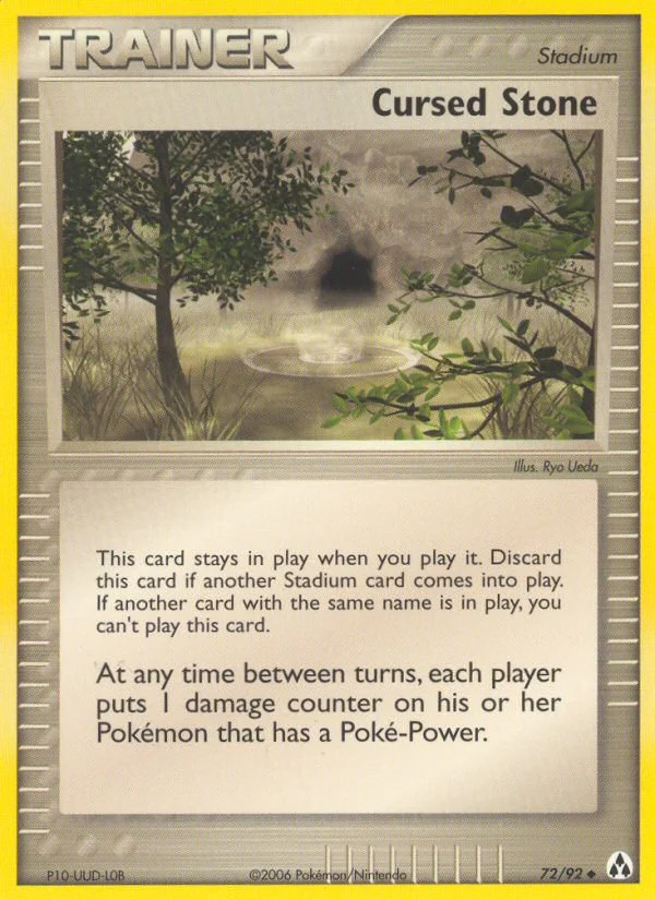 Cursed Stone Pokemon card