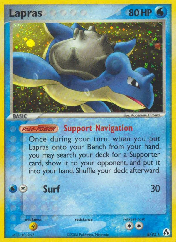 Lapras Pokemon card