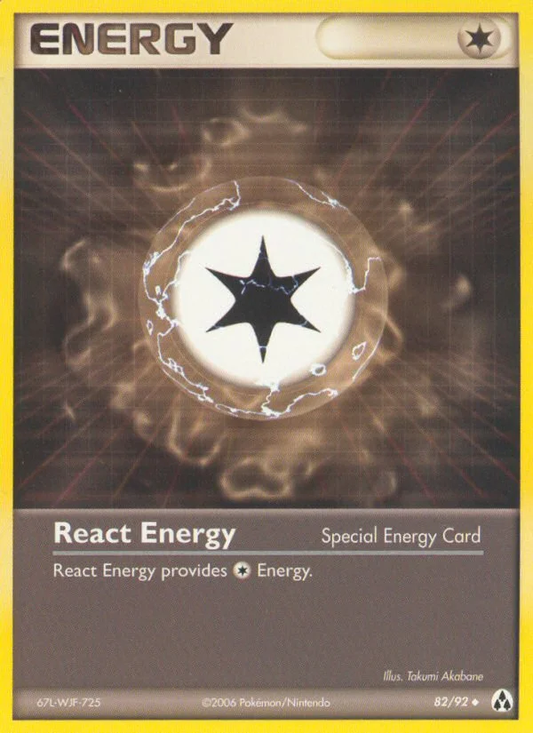 React Energy Pokemon card