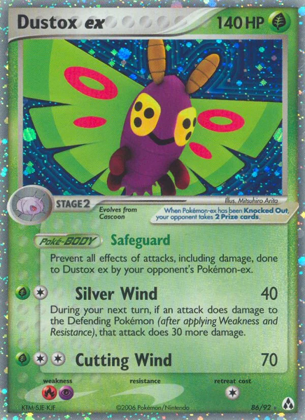 Dustox ex Pokemon card