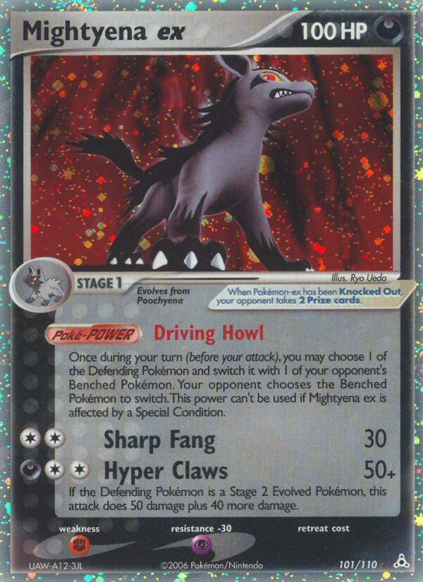 Mightyena ex Pokemon card