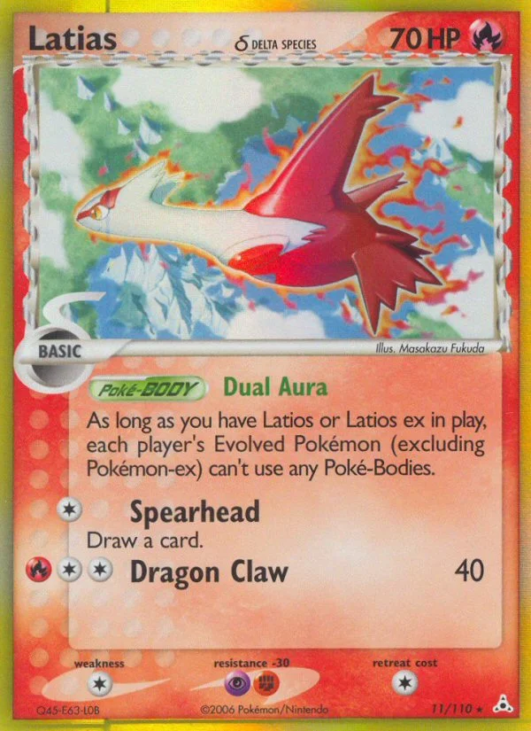 Latias δ Pokemon card