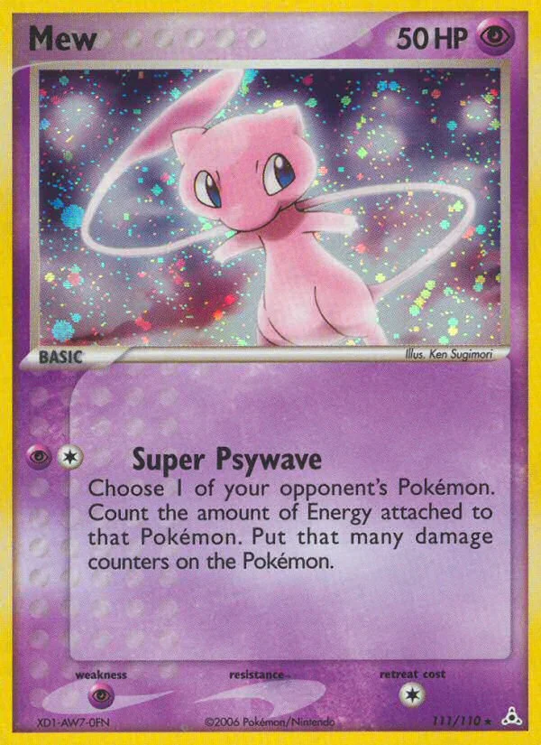 Mew Pokemon card