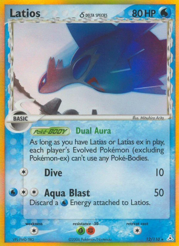 Latios δ Pokemon card