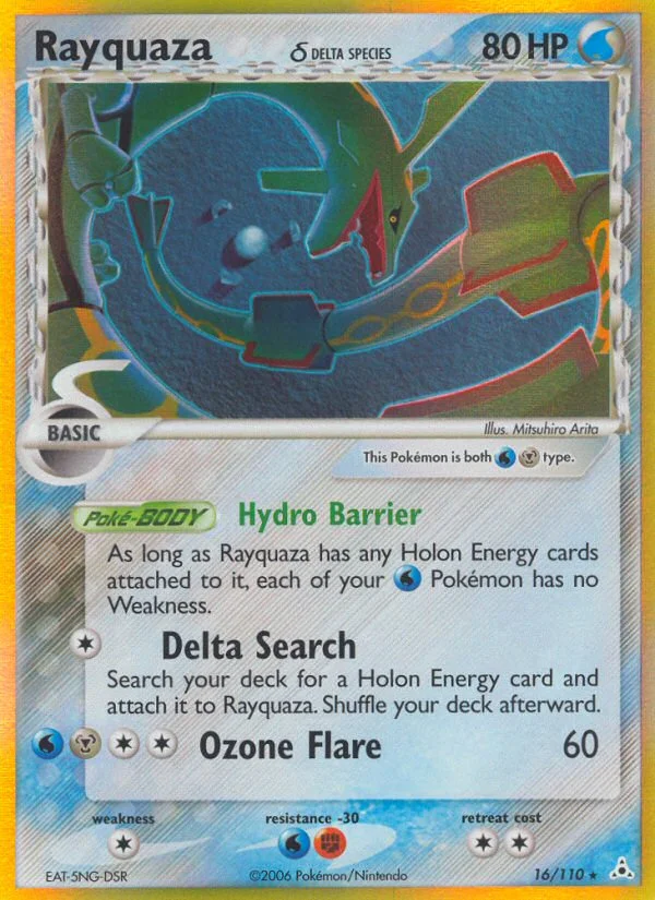 Rayquaza δ Pokemon card