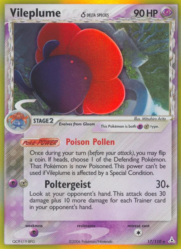 Vileplume δ Pokemon card
