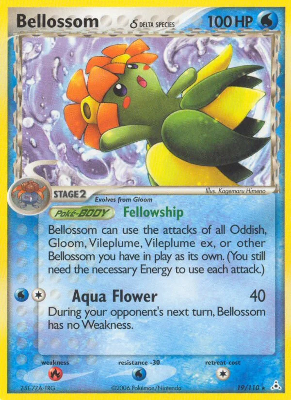 Bellossom δ Pokemon card