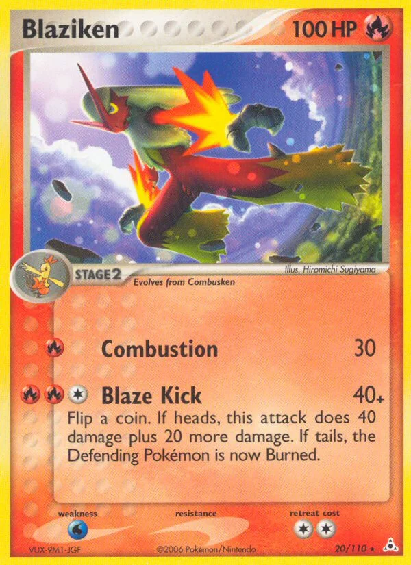 Blaziken Pokemon card