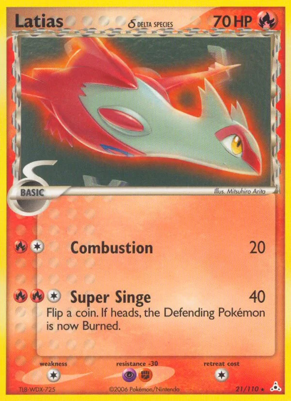 Latias δ Pokemon card