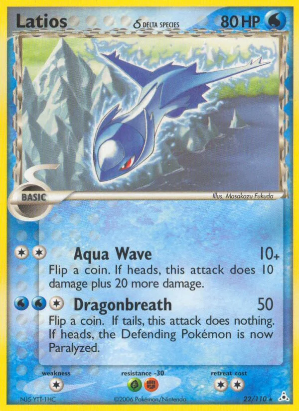 Latios δ Pokemon card