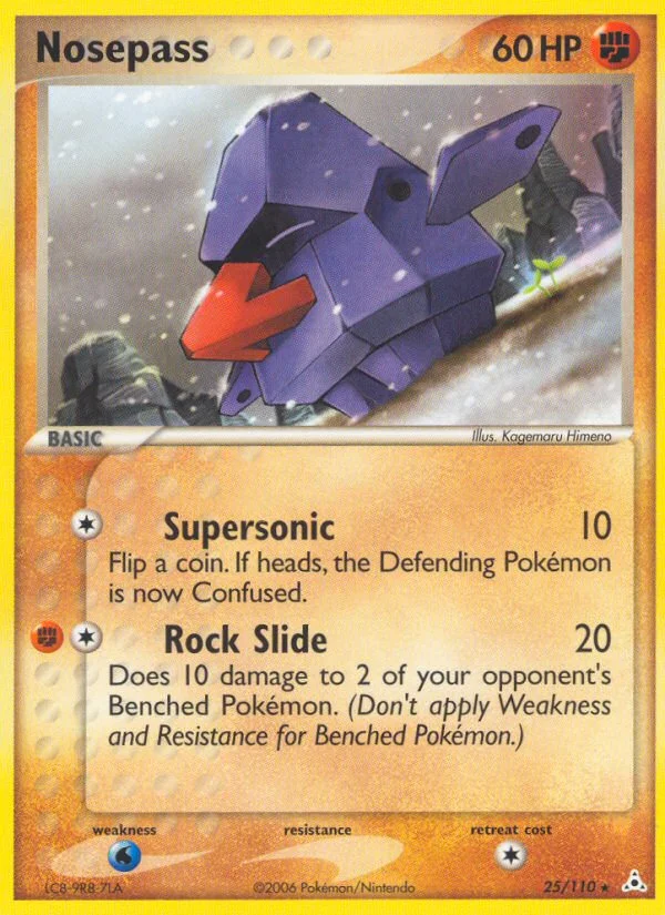 Nosepass Pokemon card