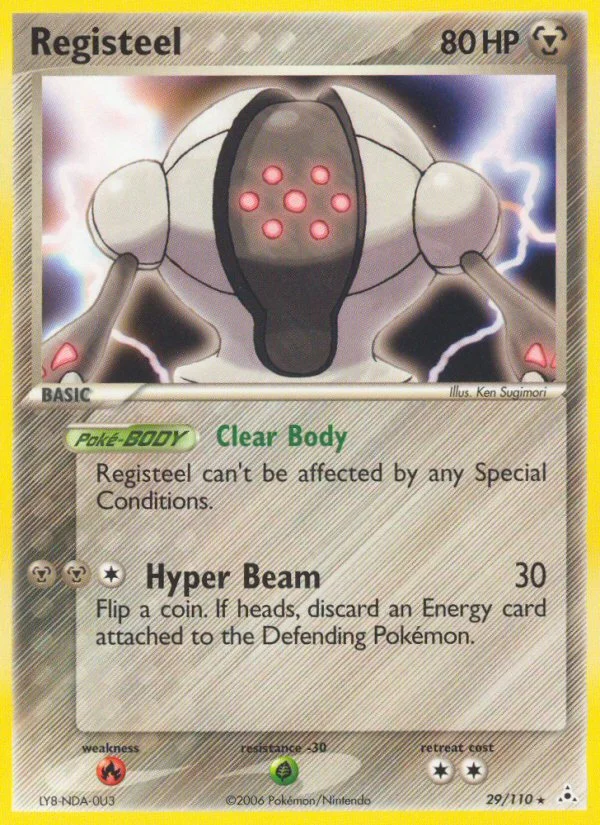 Registeel Pokemon card